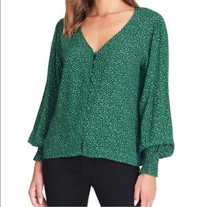 NWOT Sanctuary Noelle Leopard-Print Blouse